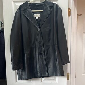 Black Leather Women's Jacket